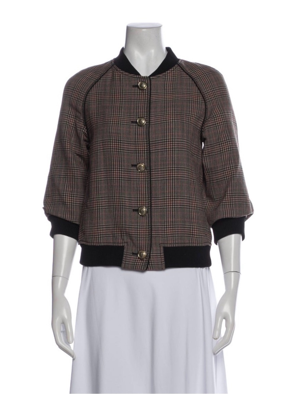 3.1 Phillip Lim Wool Tweed Pattern Jacket
